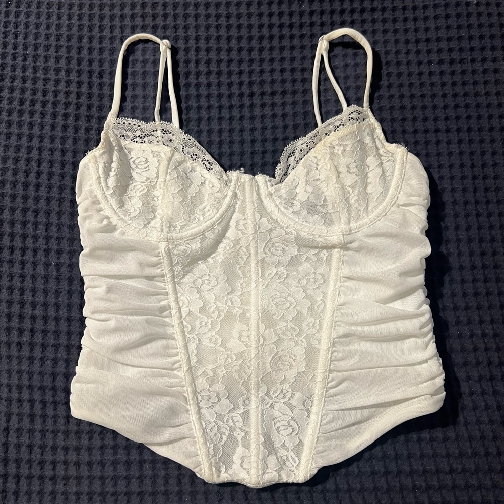 white fox corset